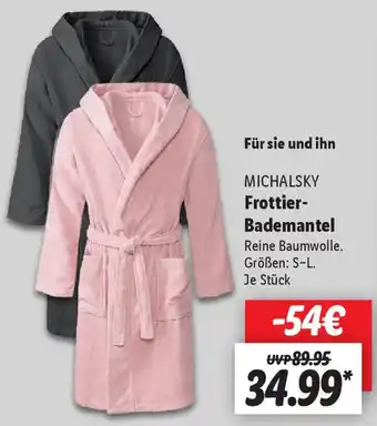 Lidl MICHALSKY Frottier Bademantel Angebot