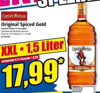 Norma Captain Morgan Original Spiced Gold 1,5L Angebot