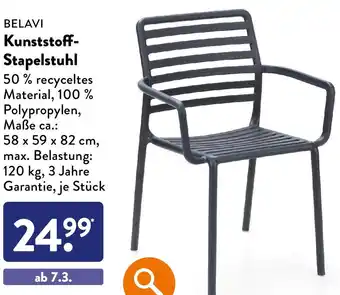 Aldi Süd BELAVI Kunststoff-Stapelstuhl Angebot