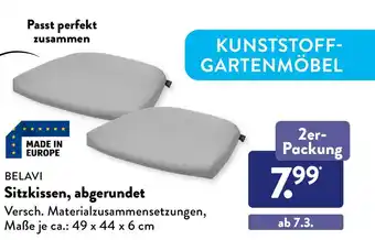 Aldi Süd BELAVI Sitzkissen, abgerundet 2er-Packung Angebot