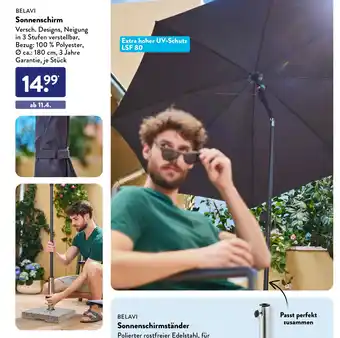 Aldi Süd BELAVI Sonnenschirm Angebot