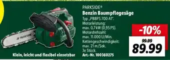 Lidl PARKSIDE Benzin Baumpflegesäge Typ ,PBBPS 700 A1" Angebot