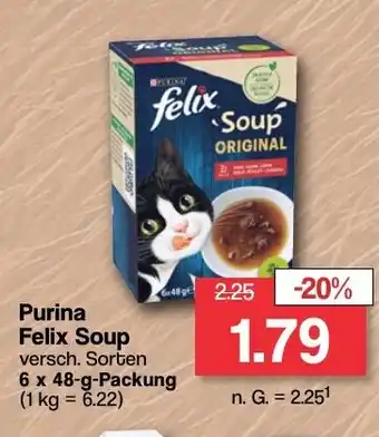 Famila Nord West Purina Felix Soup 6 x 48-g-Packung Angebot