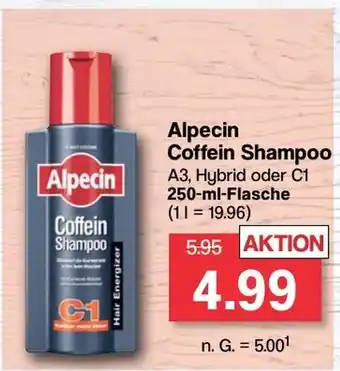 Famila Nord West Alpecin Coffein Shampoo A3, Hybrid oder C1 250-ml-Flasche Angebot