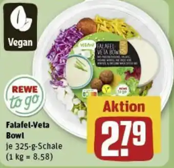 REWE REWE to go Falafel-Veta Bowl 325-g-Schale Angebot