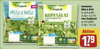 REWE Bonduelle Mild & Wild 140-g-Btl. oder Kopfsalat 175-g-Btl. Angebot