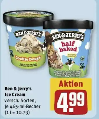 REWE Ben & Jerry's Ice Cream 465 ml Becher Angebot