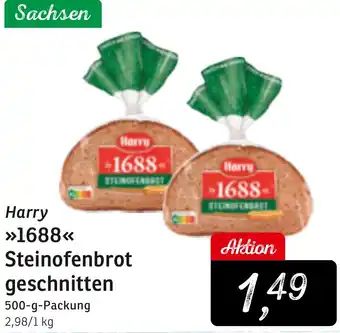 KONSUM Harry 1688 Steinofenbrot geschnitten 500-g-Packung Angebot