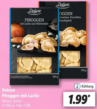 Lidl Deluxe Piroggen mit Lachs 350 g Angebot