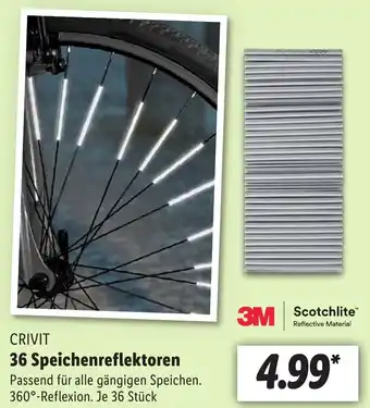 Lidl CRIVIT 36 Speichenreflektoren Angebot
