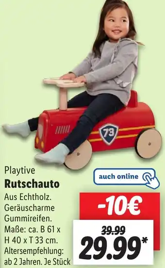 Lidl Playtive Rutschauto Angebot