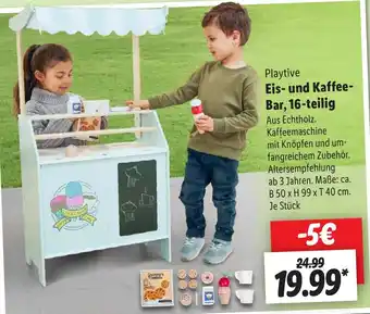 Lidl Playtive Eis und Kaffee-Bar, 16-teilig Angebot