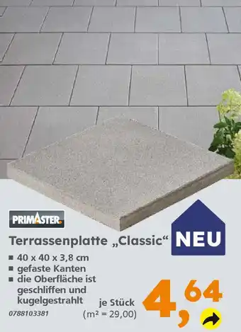 Globus Baumarkt PRIMASTER Terrassenplatte ,,Classic“ Angebot