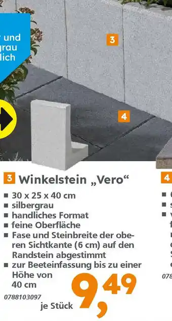 Globus Baumarkt 3 Winkelstein ,,Vero" Angebot