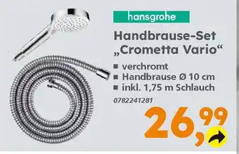 Globus Baumarkt hansgrohe Handbrause-Set ,,Crometta Vario" Angebot