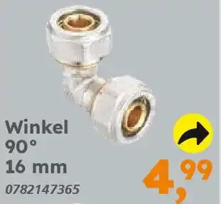 Globus Baumarkt Winkel 90° 16mm Angebot