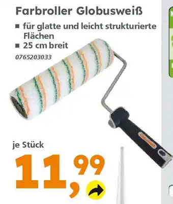 Globus Baumarkt Farbroller Globusweiß Angebot