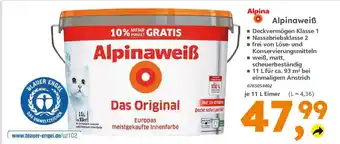 Globus Baumarkt Alpina Alpinaweiß 11L Angebot