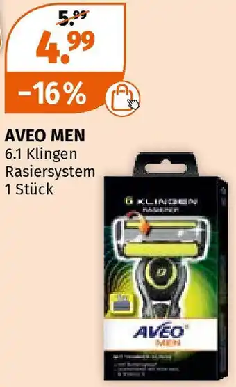 Müller AVEO MEN 6.1 Klingen Rasiersystem 1 Stück Angebot
