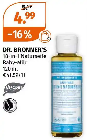 Müller DR. BRONNER'S 18-in-1 Naturseife Baby-Mild 120 ml Angebot