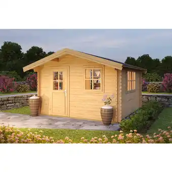 Hagebau Mr. GARDENER Gartenhaus Spree, BxT: 340 x 363 cm (Aufstellmaße), Satteldach - beige Angebot