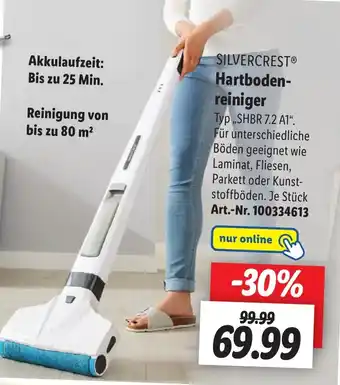 Lidl SILVERCREST Hartbodenreiniger ,,SHBR 7.2 A1" Angebot