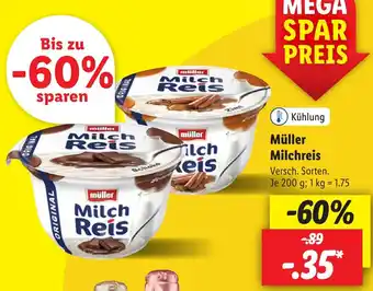 Lidl Müller Milchreis 200 g Angebot