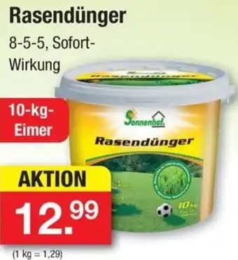 Zimmermann Sonnenhof Rasendünger 10 kg Eimer Angebot