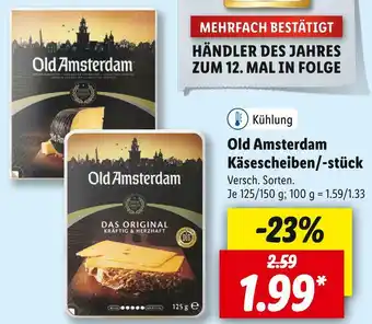 Lidl Old amsterdam käsescheiben/-stück Angebot