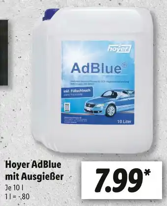 Lidl Hoyer adblue mit ausgießer Angebot