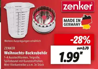 Lidl Zenker weihnachts-backzubehör Angebot