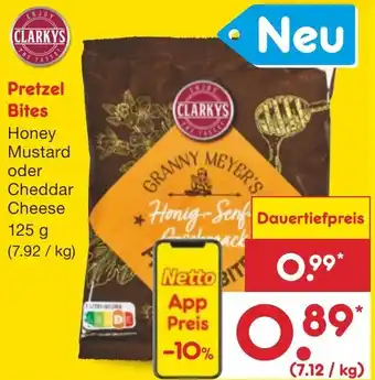 Netto Marken-Discount CLARKYS Pretzel Bites 125 g Angebot