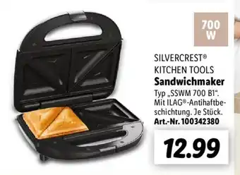 Lidl SILVERCREST KITCHEN TOOLS Sandwichmaker Typ SSWM 700 B1 Angebot