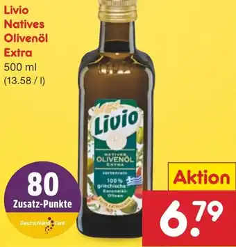 Netto Marken-Discount Livio Natives Olivenöl Extra 500 ml Angebot