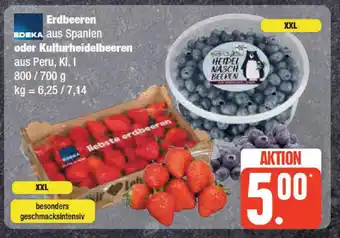 Edeka EDEKA Erdbeeren oder Kulturheidelbeeren 800/700g Angebot