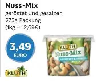 Edeka Niemerszein KLUTH Nuss-Mix geröstet und gesalzen 275g Packung Angebot