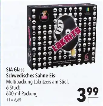 CITTI Markt SIA Glass Schwedisches Sahne-Eis Multipackung Lakritzeis am Stiel, 6 Stück 600-ml Angebot