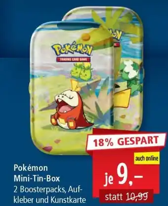 Pfennigpfeiffer Pokémon Mini-Tin-Box 2 Boosterpacks, Auf-kleber und Kunstkarte Angebot