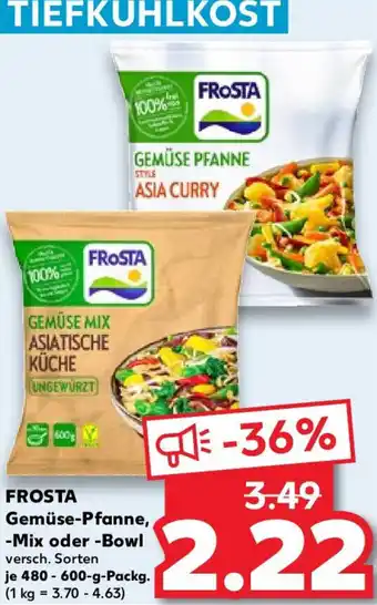 Kaufland FROSTA Gemüse-Pfanne, Mix oder Bowl 480-600 g Packg. Angebot