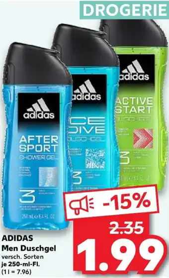 Kaufland ADIDAS Men Duschgel 250 ml Fl. Angebot