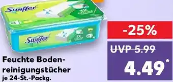 Kaufland Swiffer Feuchte Bodenreinigungstücher 24-St. Packg. Angebot