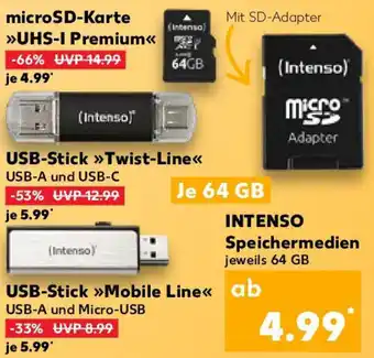 Kaufland INTENSO Speichermedien Angebot