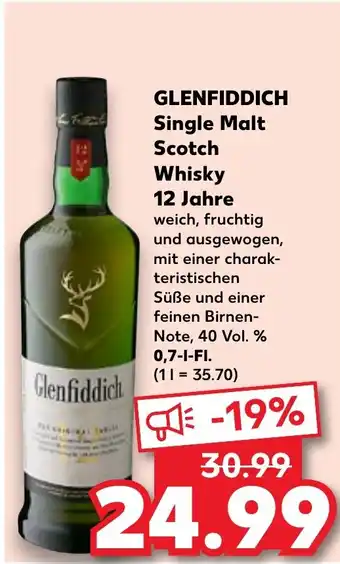 Kaufland Glenfiddich Single Malt Scotch Whisky 12 Jahre Angebot