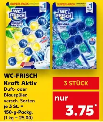 Kaufland WC-FRISCH Kraft Aktiv Duft- oder Blauspüle 150-g-Packg. Angebot