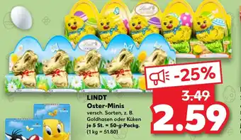 Kaufland LINDT Oster-Minis 50-g-Packg. Angebot