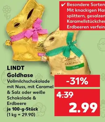 Kaufland LINDT Goldhase 100-g-Stück Angebot