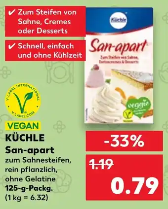 Kaufland VEGAN KÜCHLE San-apart 125-g-Packg. Angebot