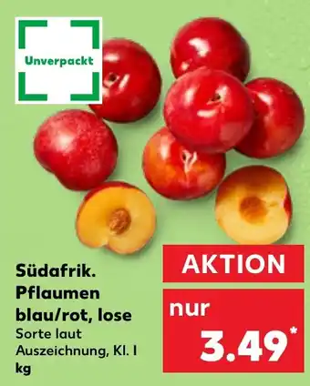 Kaufland Südafrik. Pflaumen blau/rot, lose Angebot