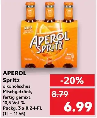 Kaufland APEROL Spritz 3 x 0,2 l Fl. Angebot