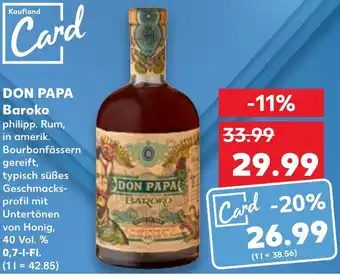 Kaufland DON PAPA Baroko 0,7 l Fl. Angebot